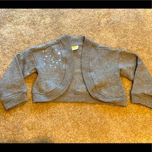 Crazy 8 girls xs (4) gray dress shrug BNWT